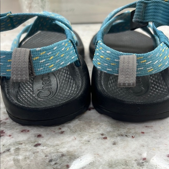 Chaco Teal and Black Sandals - Picture 6 of 7